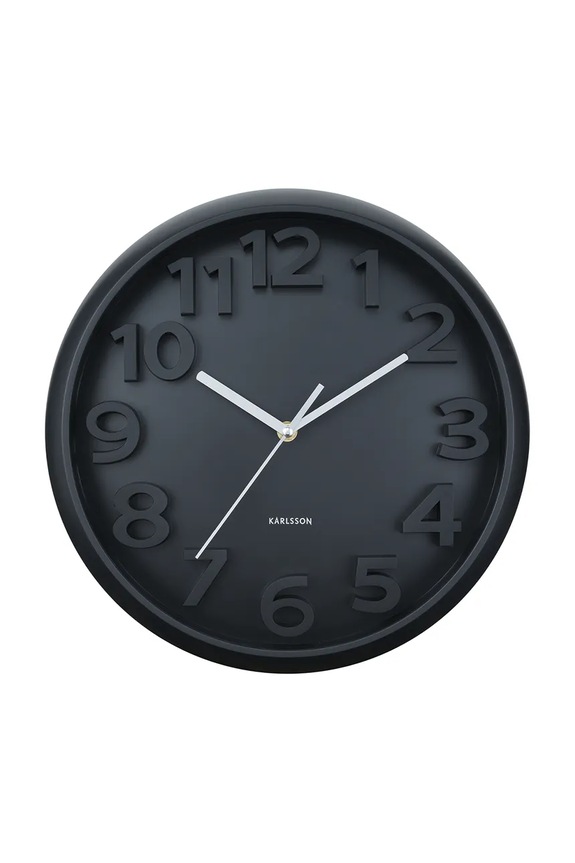 Karlsson zegar ścienny Elevated Classic 33,5 cm czarny KA6052BK