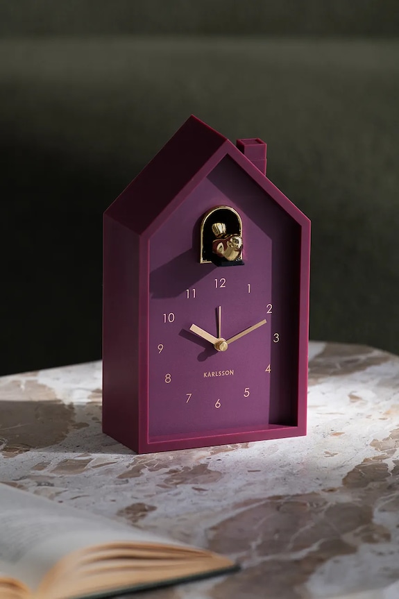 Ξυπνητήρι Karlsson Modern Cuckoo 20 cm μωβ KA6077PU