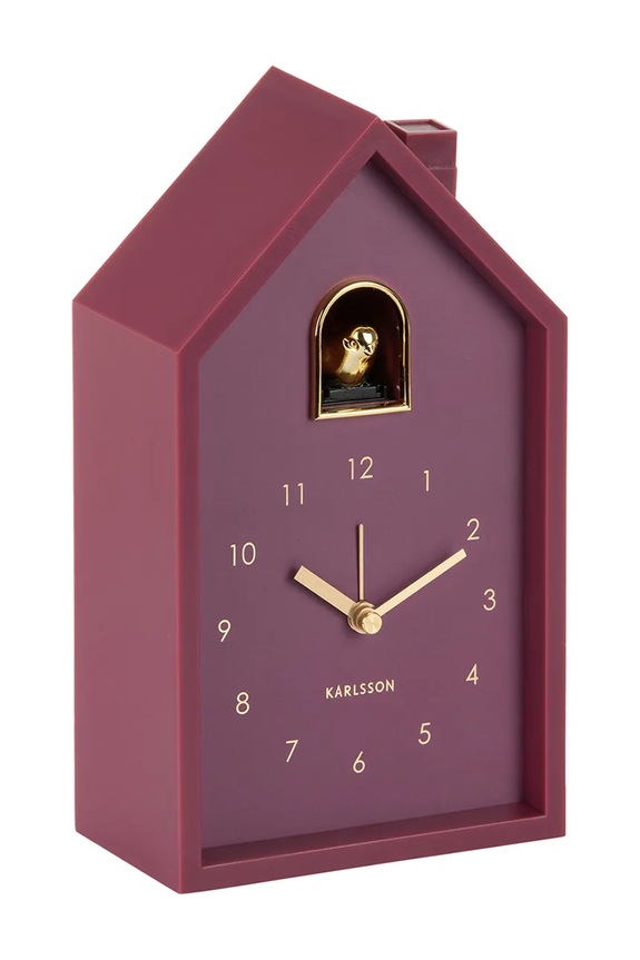 Ξυπνητήρι Karlsson Modern Cuckoo 20 cm KA6077PU μωβ AA00