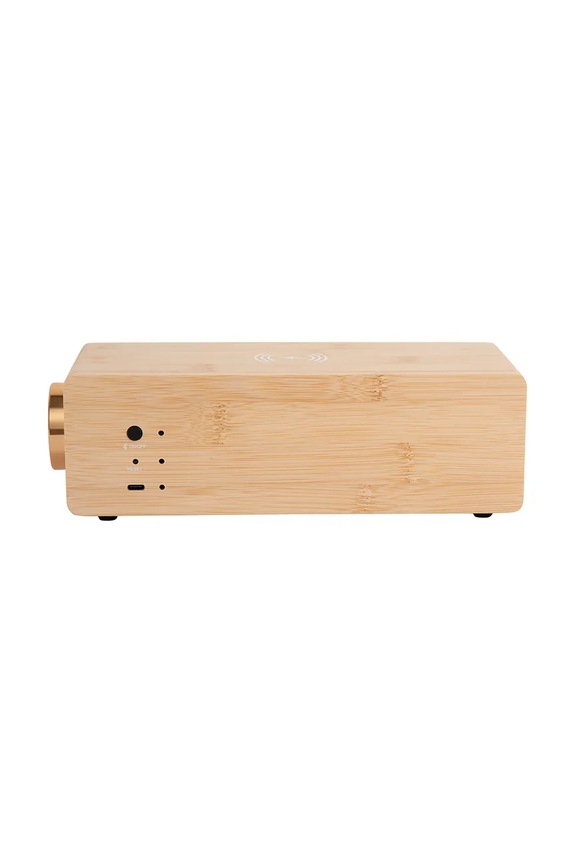 Budík s bezdrôtovou nabíjačkou a reproduktorom Karlsson Bluetooth Classic BT speaker Radio KA6059WD béžová AA00