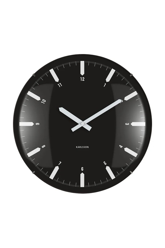 Nástenné hodiny Karlsson Realista Dome 35 cm čierna KA6086BK