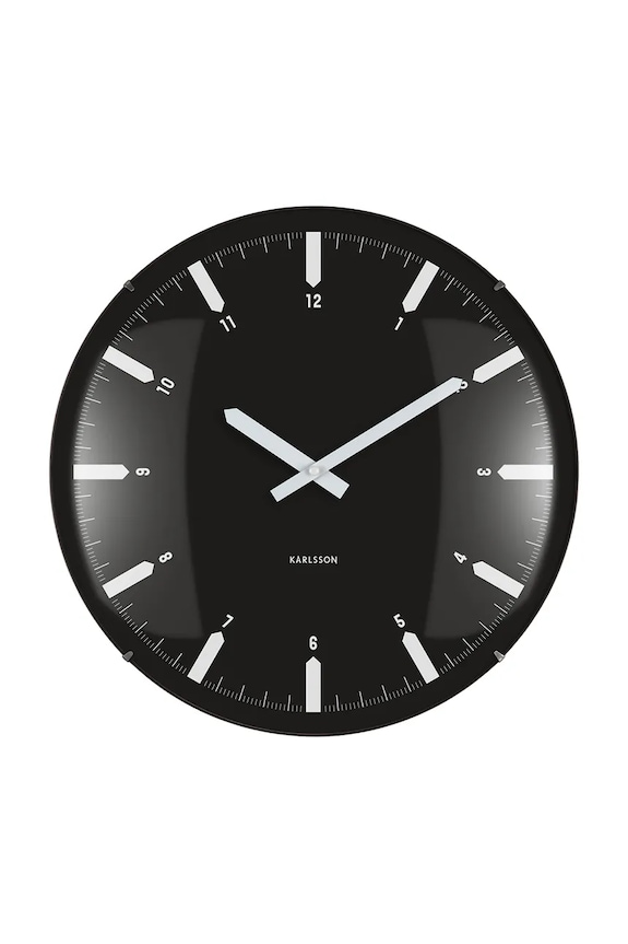 Nástenné hodiny Karlsson Realista Dome 35 cm čierna KA6086BK