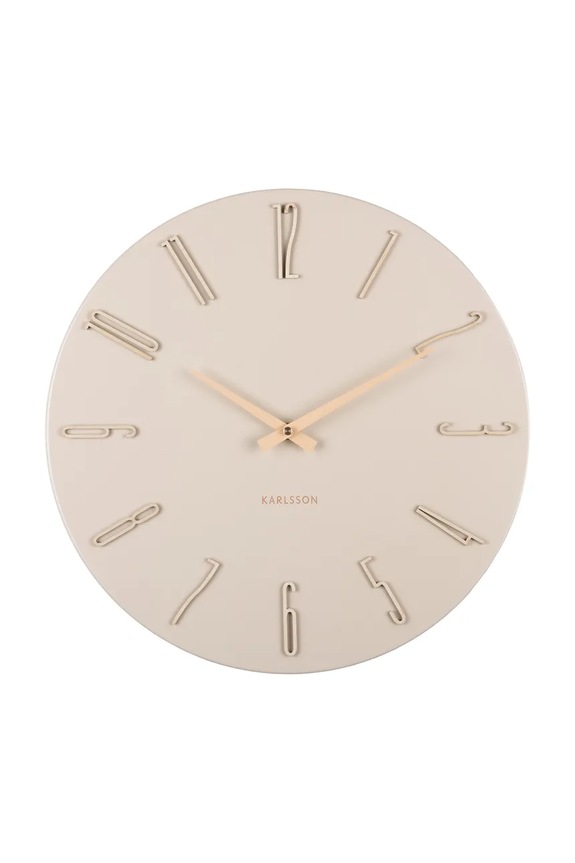 Karlsson zegar ścienny Esmerado 40 cm beżowy KA6072WH