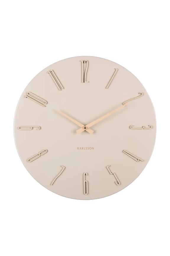 Karlsson zegar ścienny Esmerado 40 cm beżowy KA6072WH