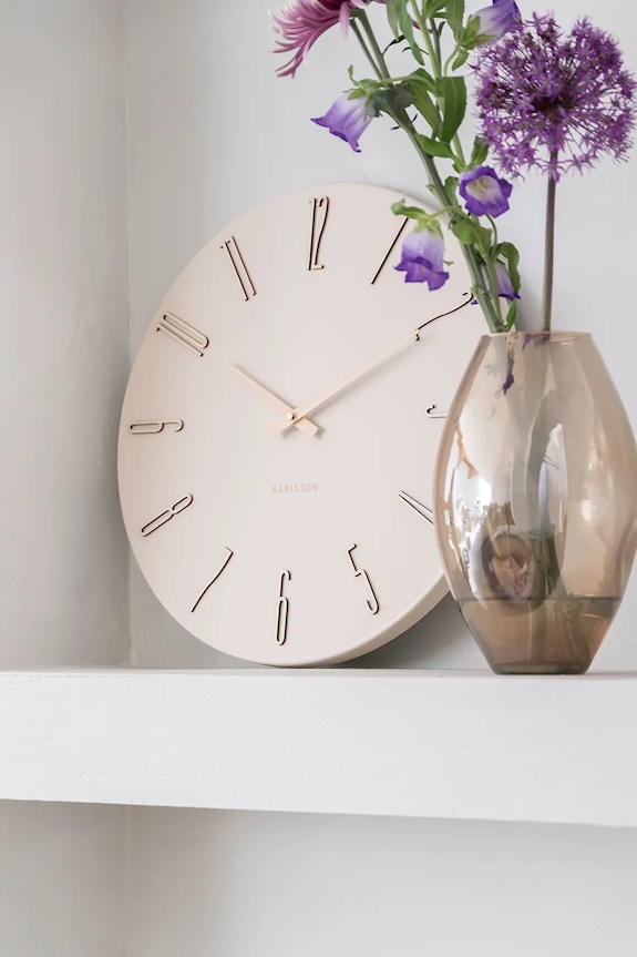 Karlsson zegar ścienny Esmerado 40 cm beżowy KA6072WH