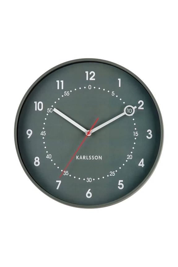 Настенные часы Karlsson Fresco 31,5 cm бирюзовый KA6038GR