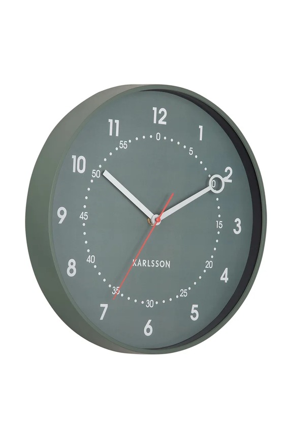 Настенные часы Karlsson Fresco 31,5 cm KA6038GR бирюзовый AA00