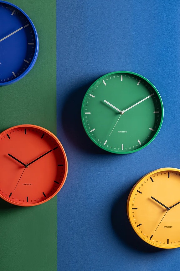 Nástěnné hodiny Karlsson Cool Retro 30 cm KA6071BL modrá