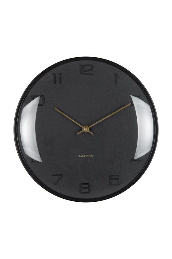 Настенные часы Karlsson Fuerte Dome 30,5 cm чёрный KA6084BK