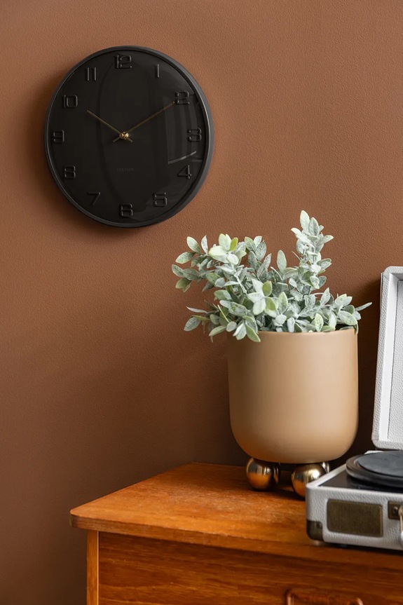 Настенные часы Karlsson Fuerte Dome 30,5 cm чёрный KA6084BK