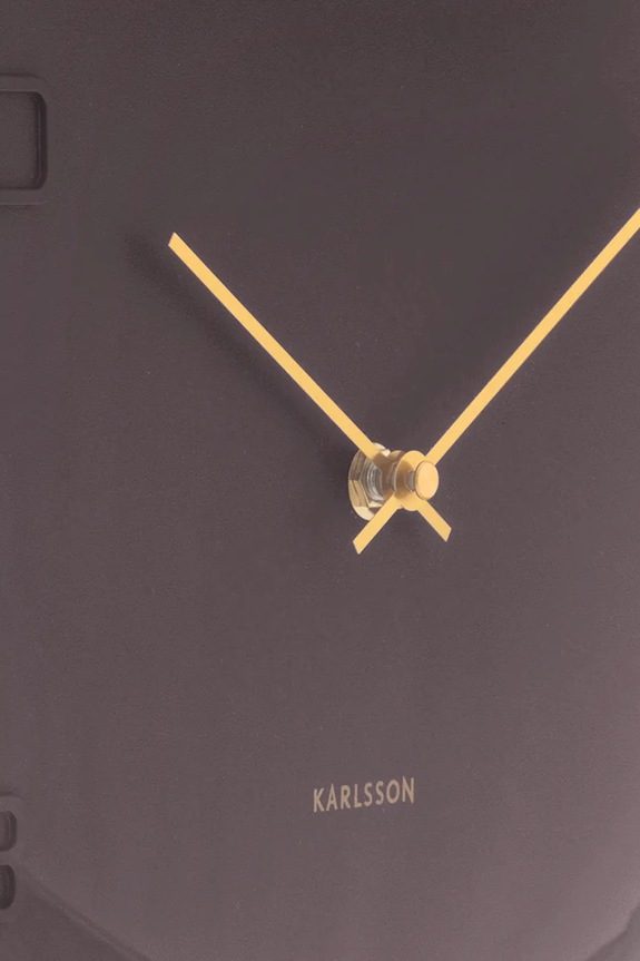 Вітальня та спальня Настінний годинник Karlsson Fuerte Dome 30,5 cm KA6084BR рожевий