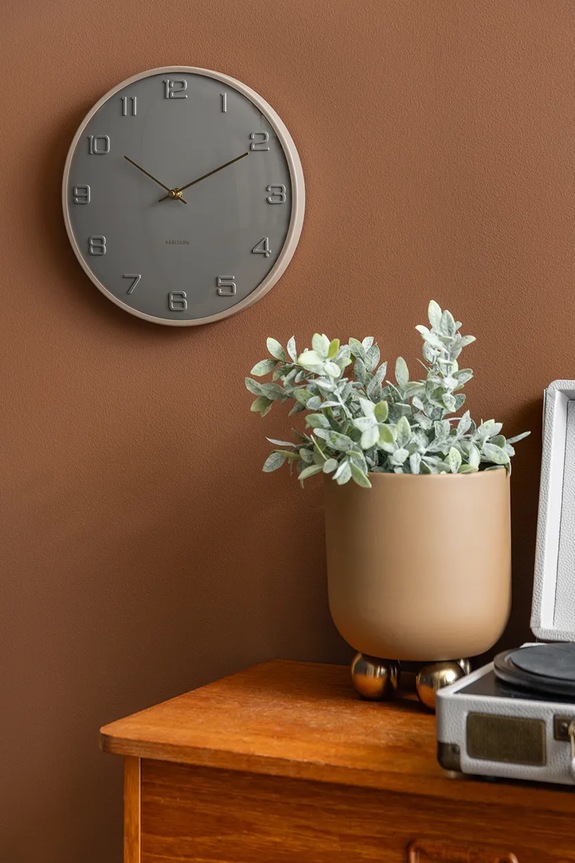 Гостиная и спальня Настенные часы Karlsson Fuerte Dome 30,5 cm KA6084GY серый