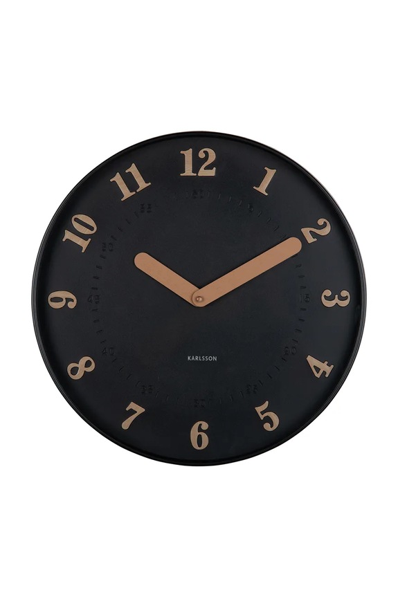 Zidni sat Karlsson Amena 40 cm crna KA6083BK