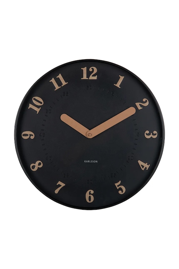 Zidni sat Karlsson Amena 40 cm crna KA6083BK