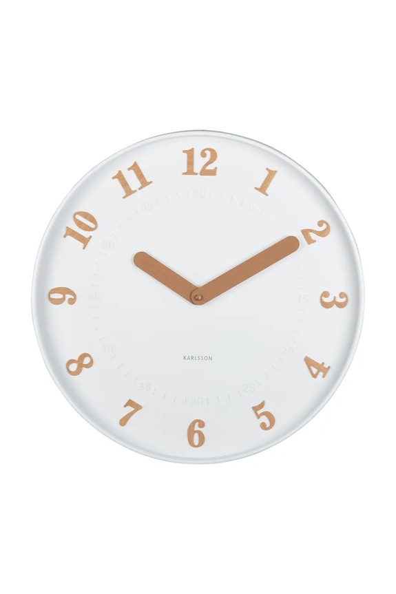 Nástenné hodiny Karlsson Amena 40 cm biela KA6083WH