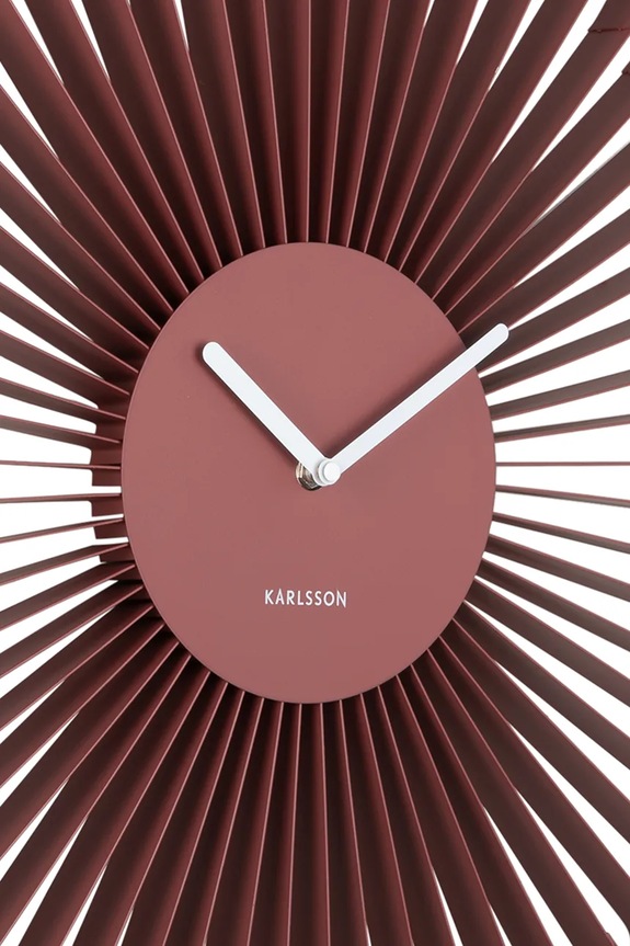 Living și dormitor Karlsson ceas de perete Cascara 50 cm KA6074RD burgundia