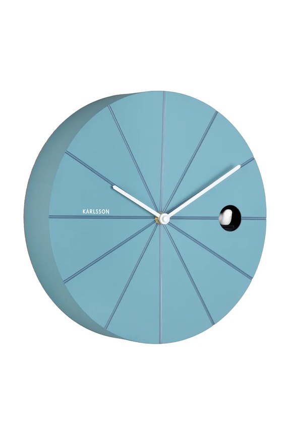 Nástenné hodiny s kukučkou Karlsson Destacado Cuckoo 28 cm KA6068BL modrá AA00
