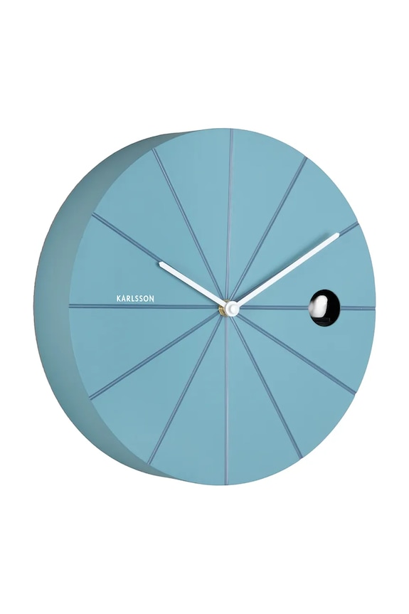 Nástenné hodiny s kukučkou Karlsson Destacado Cuckoo 28 cm KA6068BL modrá AA00