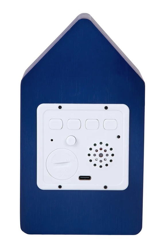 Budilka s kukavico Karlsson Cuckoo LED 16 cm mornarsko modra KA6070BL