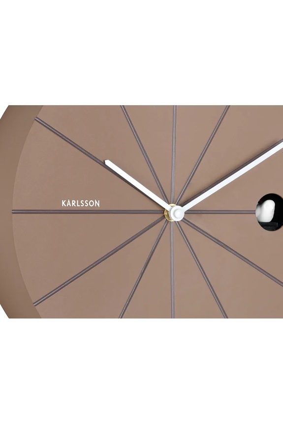 Salon i sypialnia Karlsson zegar ścienny z kukułką Destacado Cuckoo 28 cm KA6068BR brązowy