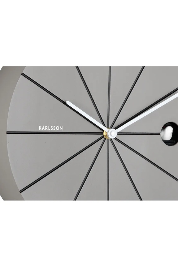 Salon i sypialnia Karlsson zegar ścienny z kukułką Destacado Cuckoo 28 cm KA6068DG szary