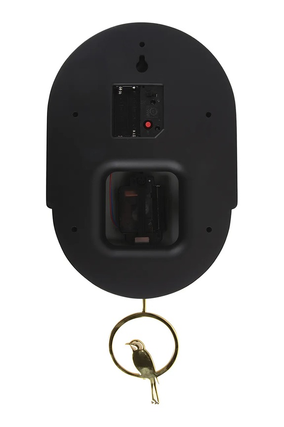 Σαλόνι και υπνοδωμάτιο Ρολόι τοίχου με κούκο Karlsson Tweet 42 cm KA6069GR πράσινο