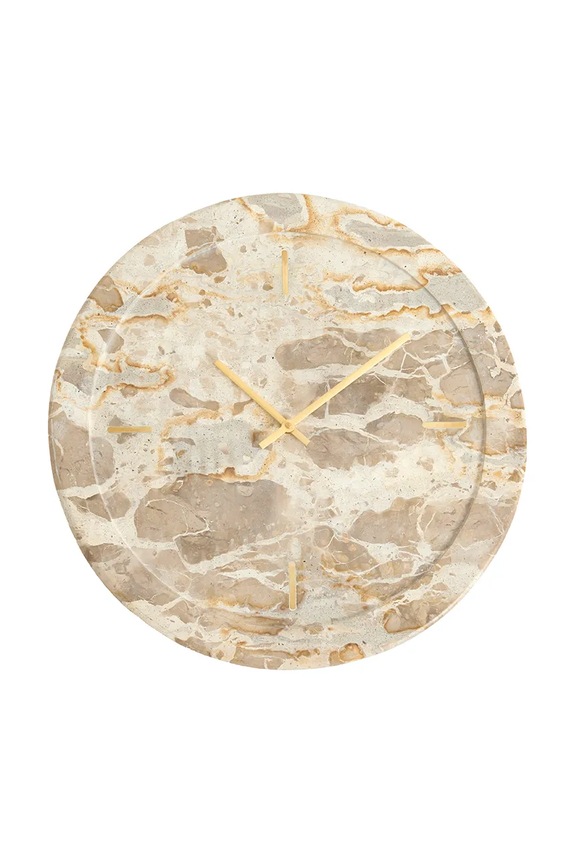 Light & Living Ceas de perete din piatră naturală 41 cm bej 7114727