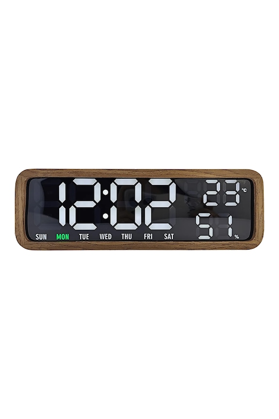 Karlsson budilka namizna lesena rjava KA6145DW