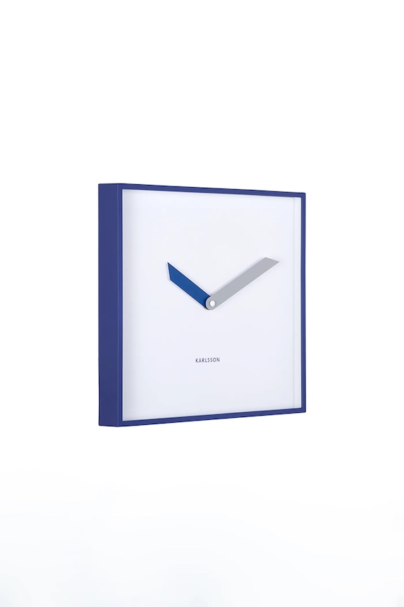 Karlsson ceas de perete din plastic KA6112BL bleumarin AA00