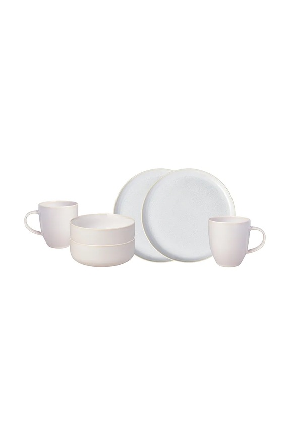 Villeroy & Boch set mic dejun pentru 2 persoane Crafted Cotton 6-pack bej 19.5183.9071