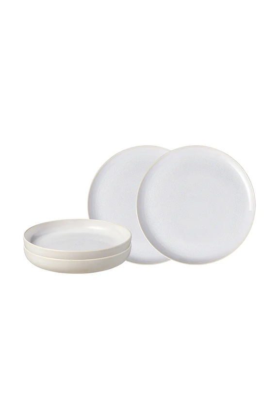 Villeroy & Boch set da pranzo Crafted Cotton pacco da 4 beige 19.5183.8547
