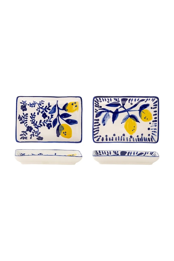 Sada talířů na předkrmy Bloomingville Maxima 15 x 11 cm 2-pack vícebarevná 82061944