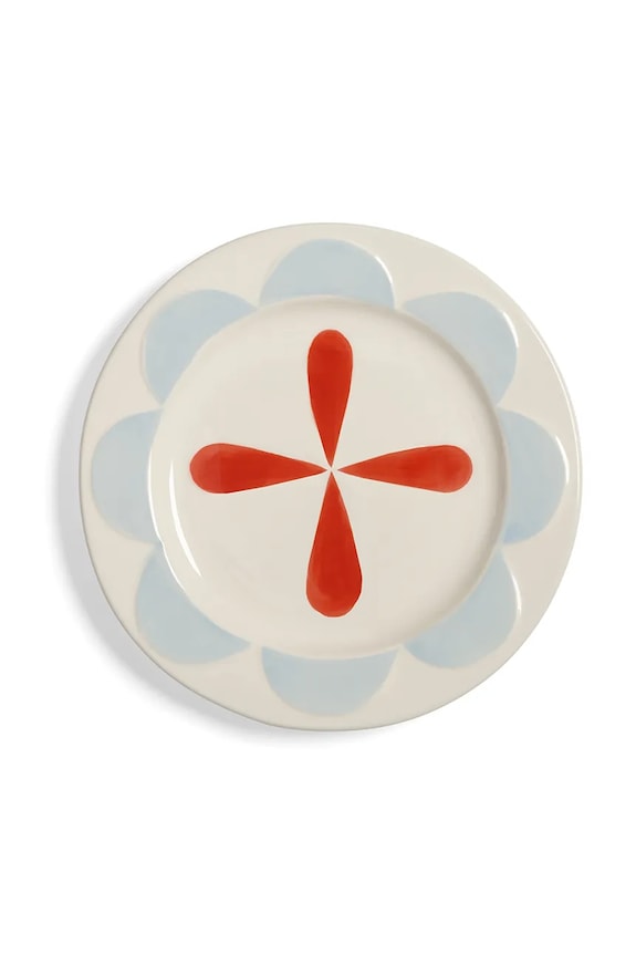 &k amsterdam set di piattini folk small 17,5 cm pacco da 4 2190.04 multicolore