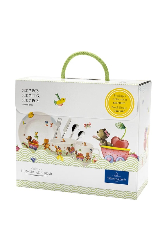 Villeroy & Boch edény- és evőeszközkészlet gyerekeknek 7 db 14.8665.8435 többszínű AA00
