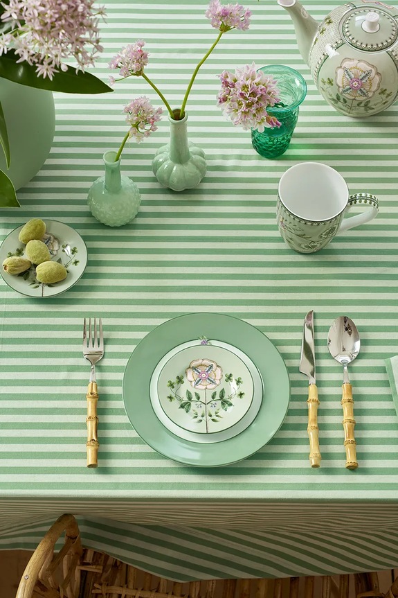 Konyha és bár Pip Studio előételes tányérok készlete Petit Four Lily&Lotus Light 12 cm 6 db 51001494 többszínű