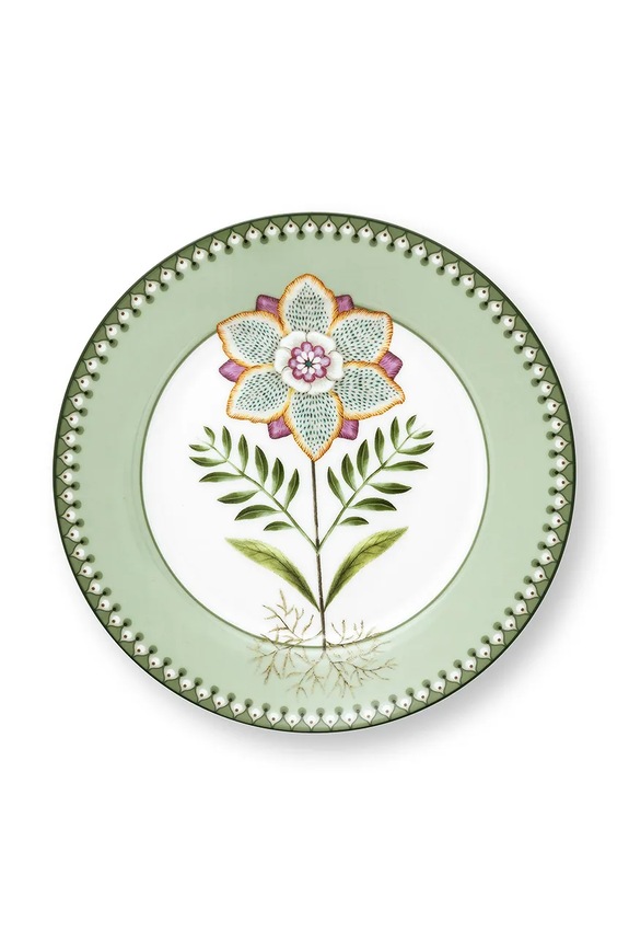 Pip Studio piatto da dessert Plate Lily&Lotus Light 21,4 cm verde 51001497