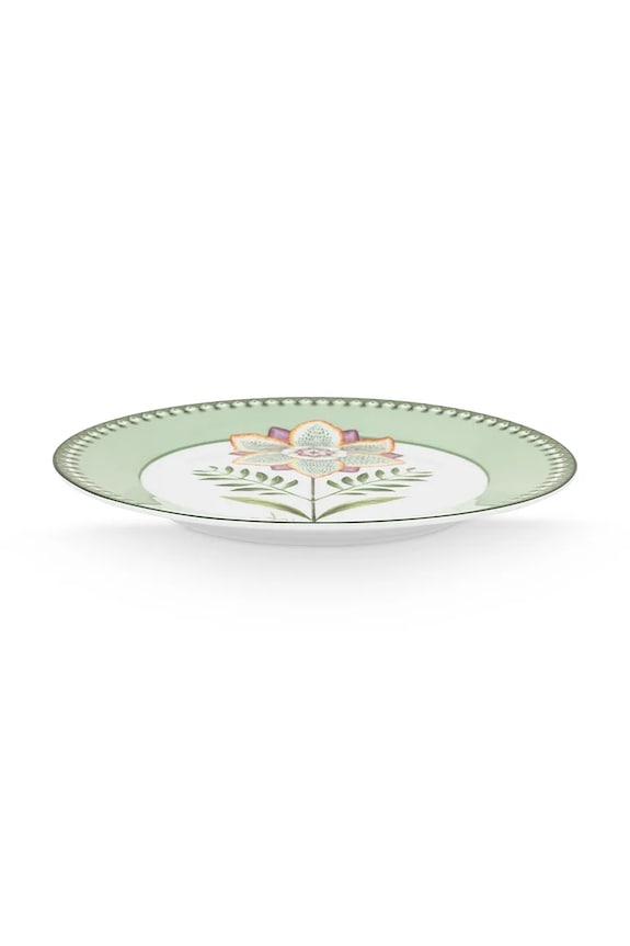 Pip Studio desszert tányér Plate Lily&Lotus Light 21,4 cm 51001497 zöld AA00