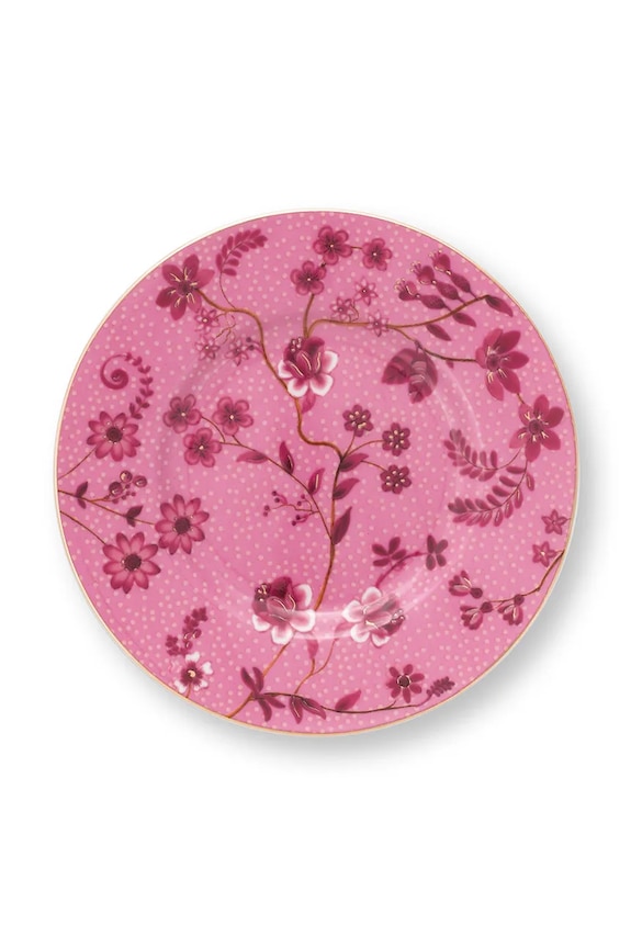 Pip Studio előételes tányérok készlete Four Jolie Flowers 12 cm 6 db rózsaszín 51001503