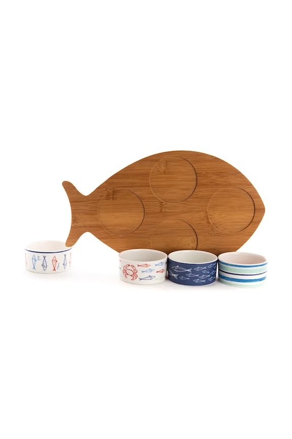 Sada servírovacích misek s podšálkem home & lifestyle 5-pack vícebarevná 160517