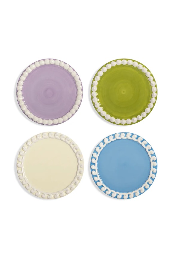 &k amsterdam set de farfurii whip 17 cm 4-pack multicolor 2827.04