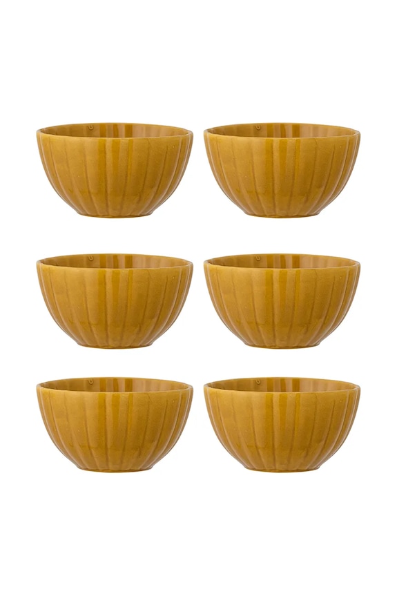 Komplet posod Bloomingville Latina 400 ml 6-pack rumena 82061202