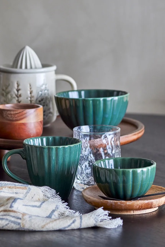 Set zdjelica Bloomingville Latina 400 ml 6-pack 82061205 tirkizna AA00