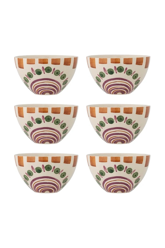 Komplet posod Bloomingville Shama 335 ml 6-pack pisana 82061621
