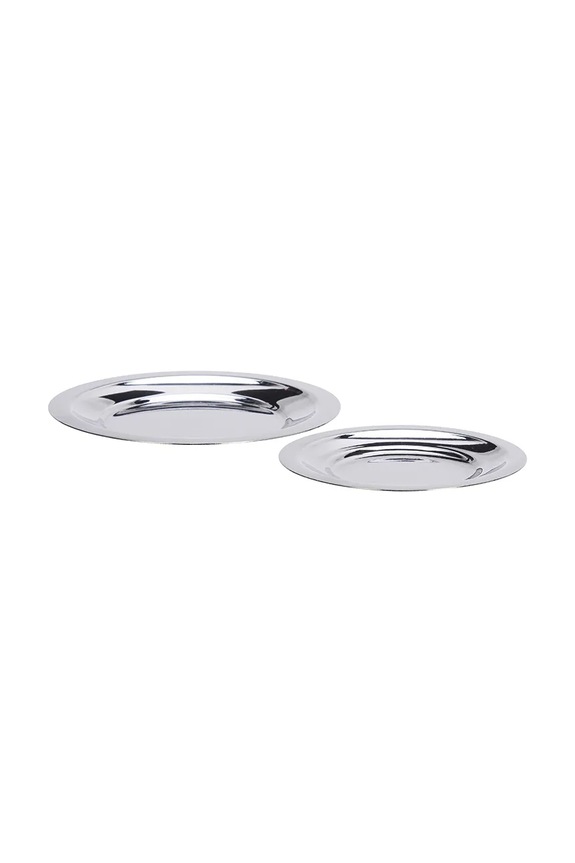 Набор тарелок Madam Stoltz 10 / 12,5 cm 2 шт серый 39058.59