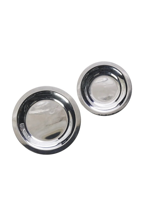 Набор тарелок Madam Stoltz 10 / 12,5 cm 2 шт 39058.59 серый AA00