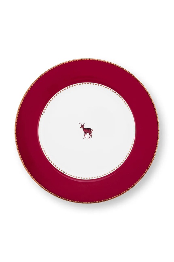 Pip Studio piatto da dessert Love Birds 21 cm rosso 51001520