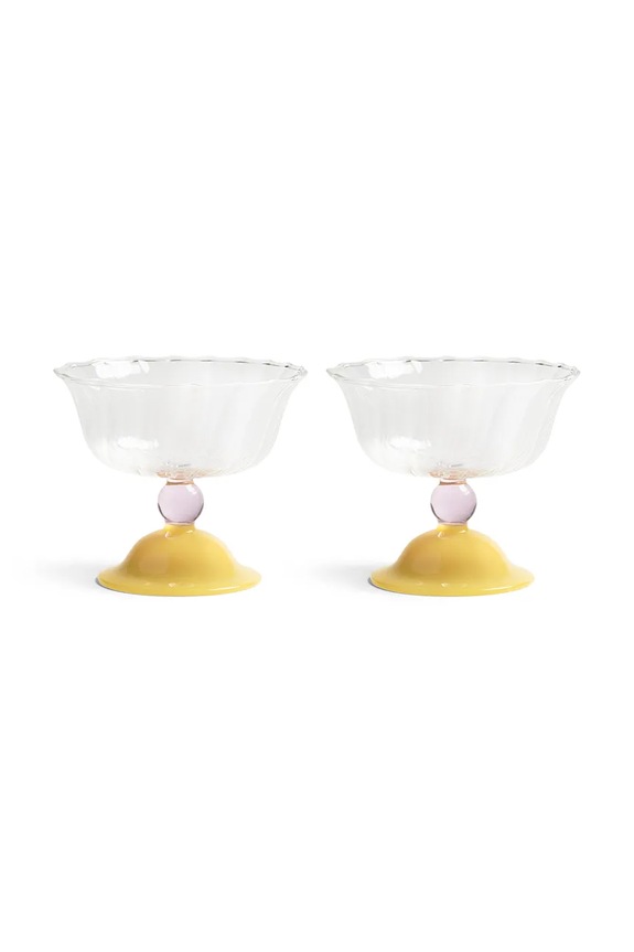 &k amsterdam set copper per dessert tulip 300 ml pacco da 2 multicolore 351.06