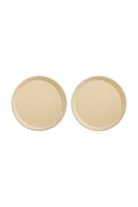 OYOY zestaw talerzy płaskich Yuka 27 cm 2-pack żółty L300773