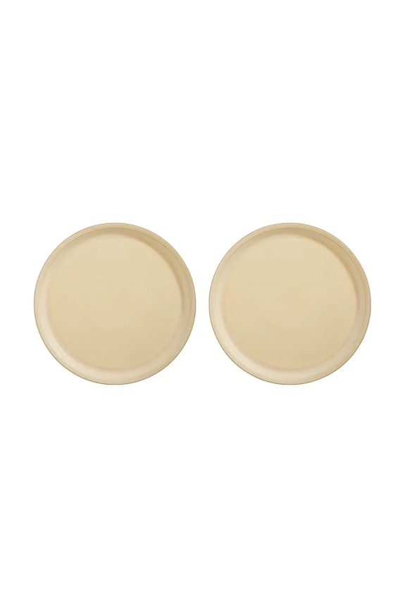 OYOY zestaw talerzy płaskich Yuka 27 cm 2-pack żółty L300773