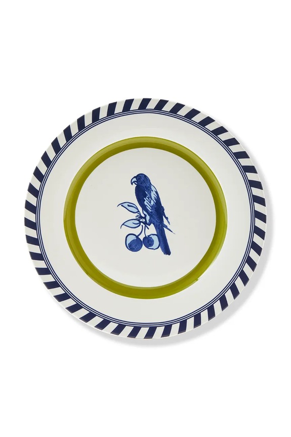 Pols Potten tányér szett bird patterned 27 cm 2 db 230.400.673 többszínű AA00